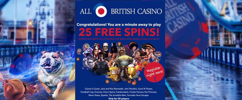 all british casino free spins no deposit