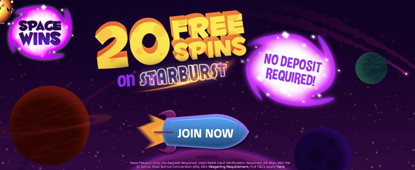 space wins casino free spins no deposit